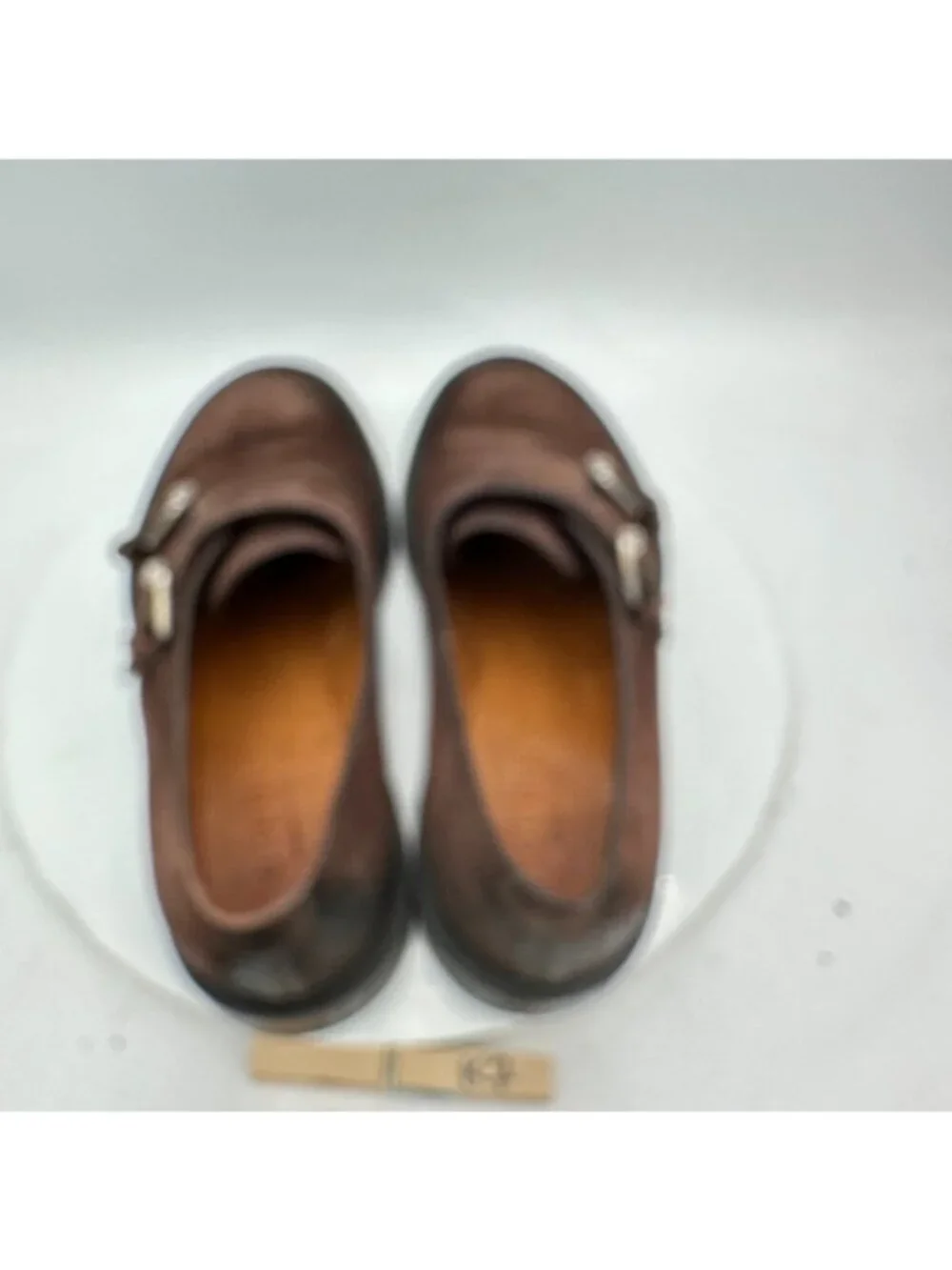 Gucci Men Size UK 9 US 9.5 Dark Brown Suede Double Monk Strap Dress Shoes